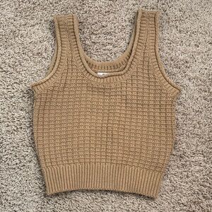 Madewell Tan Knit Tank Top